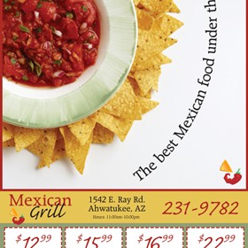 Print Design: Direct Mail Spec - Mexican Food