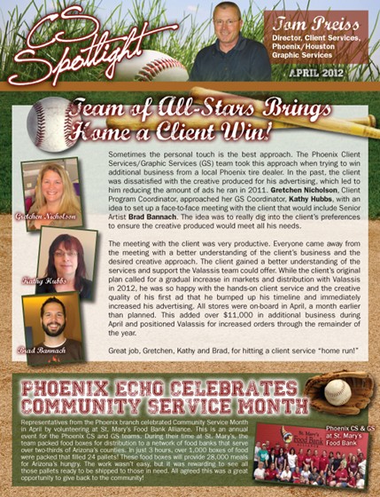 Print Design: Corporate Internal Newsletter