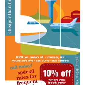 Print Design: Direct Mail Spec - Travel